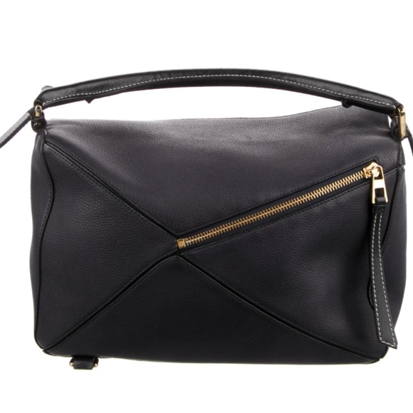 Loewe Medium Puzzle Bag – Midnight Blue/Black (2017 JW Anderson Collection) - Picture 2 of 4